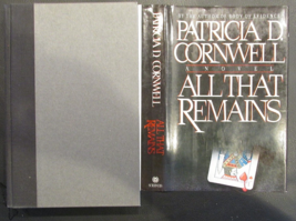 All That Remains  Cornwell Hardcover 1992 1st 1st Dr. Kay Scarpetta Series #3 - £8.62 GBP