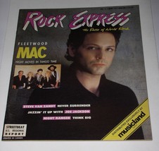 Fleetwood Mac Rock Express Magazine Vintage 1987 Christine McVie Joe Jac... - $24.99