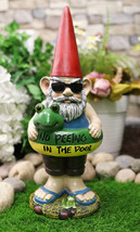 No Peeing In The Pool Lifeguard Vacation Gnome In Shades And Frog Float ... - $57.95