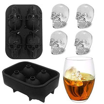 Skull Silicone Ice Cube Mold - £10.11 GBP