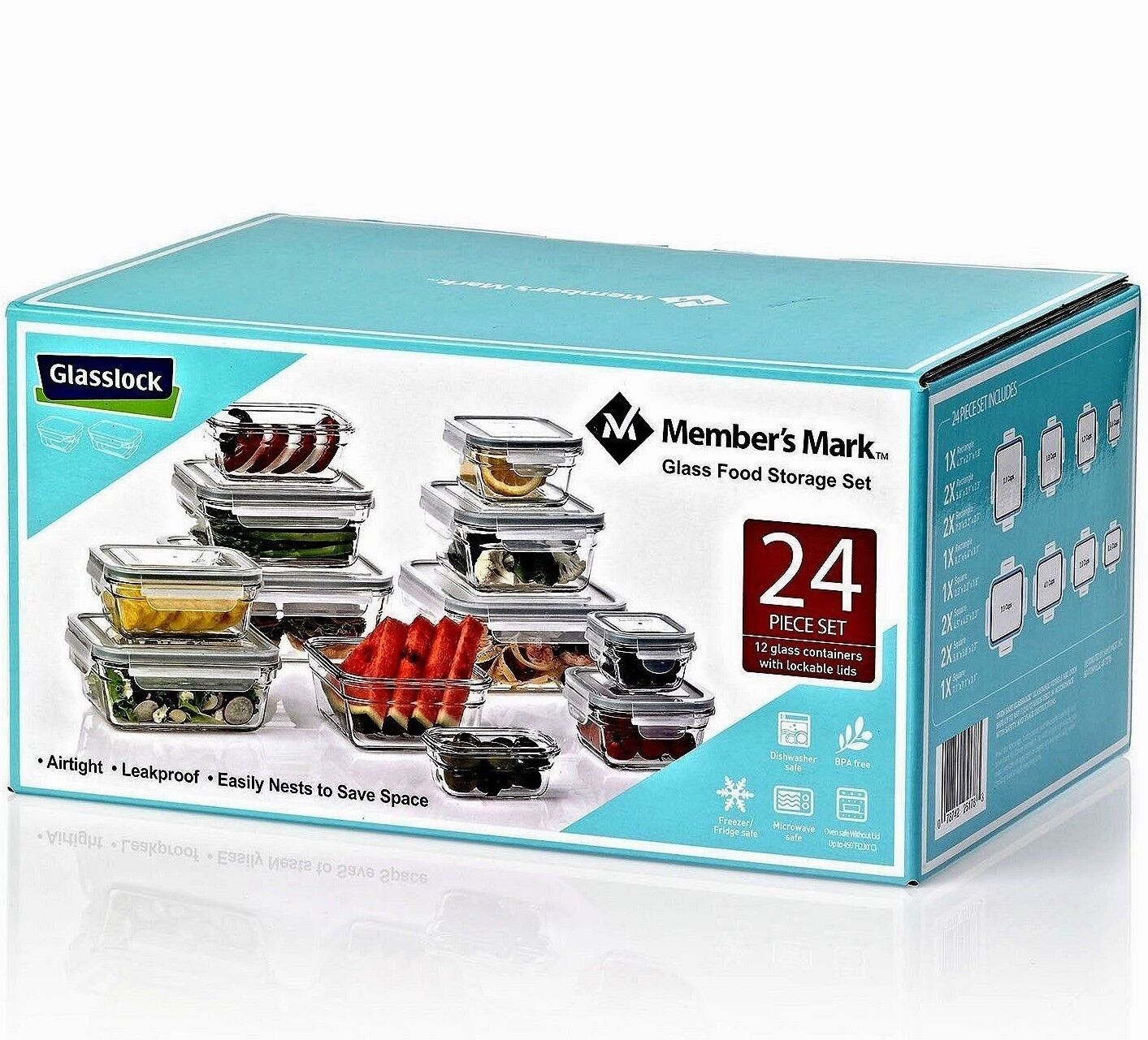 Member's Mark 24-Piece Glass Food Storage and 50 similar items