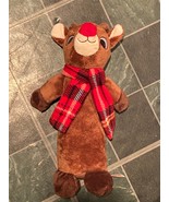 Rudolph The Red Nosed Reindeer Plush Squeaky Dog Toy *NEW/No Tag* e2 - $16.28 CAD