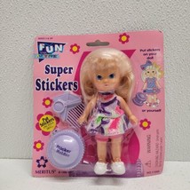 Vintage 1995 Meritus Fun &amp; Active Super Stickers Doll Blonde - New! - £31.57 GBP