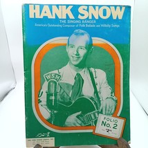 Hank Snow Folio No. 2 Sheet Music 1951 Hill &amp; Range Songs Inc. Vintage Country - $14.52