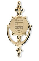 Thompson Irish Coat of Arms Brass Door Knocker - $48.00