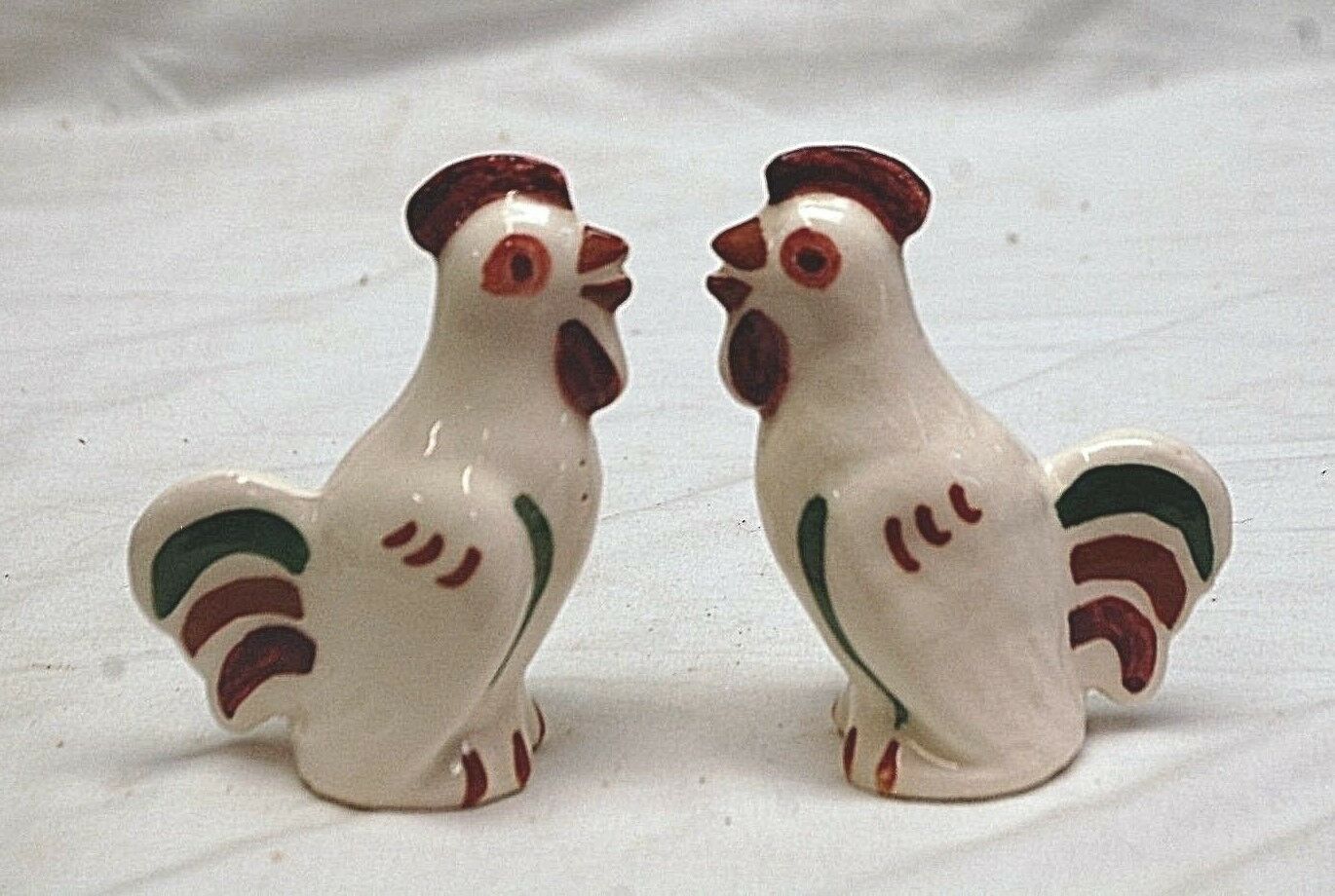 Old Vintage Colorful Salt &amp; Pepper Shaker Set for Shadow Box Shelf Displ... - $9.89