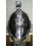 Australian Fireman Officer Helmet Firefighter Fire-Chief Helmet With Liner - $4,873.73 MXN