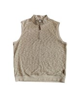 DULUTH TRADING MENS 1/4 Zip Grey Cotton Relaxed Fit Vest Sz L - $17.10