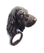  Cocker Spaniel Dog Statue Brass Door Knocker Earring 10&quot; Vintage Ring D... - $307.73 CAD