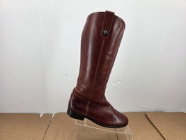 Frye Women&#39;s Melissa Boots Button Cognac Leather Tall Riding Boots 8B 77167 - $64.55