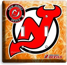 New Jersey Devils Hockey Team Njd 2GANG Light Switch Wall Plate Sport Room Decor - £12.78 GBP