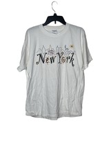 Gildan New York Vintage T-Shirt 90&#39;s Statue of Liberty Graphic Tee Women... - £15.68 GBP
