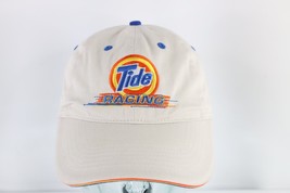 Vintage NASCAR Spell Out Downy Tide Racing Cotton Dad Hat Cap Beige Adjustable - £23.70 GBP
