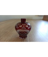 Vintage  vase. Carlsbad glass. Bohemia. original. handmade. 1950-60 - £50.68 GBP