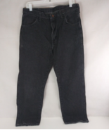 Vintage Rustler Men&#39;s Black Denim Bootcut Jeans Size 36x30 Measures 34x28 - $16.22 CAD