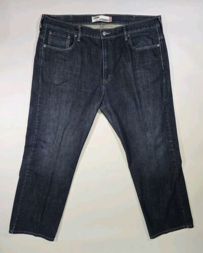 Levi&#39;s 569 Jeans 40x32 Actual 42x32 Mens Loose Straight Dark Blue Denim - $17.59