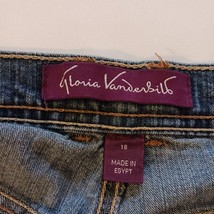 Gloria Vanderbilt High Rise Denim Women's Blue Jeans Size 18 Short image 3