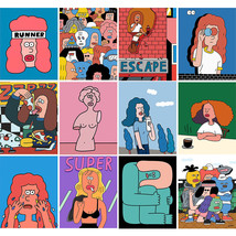 Paint By Numbers Kit Cartoon Characters DIY Oil Painting for Adults Begginers - £13.50 GBP