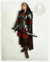 18GA Steel Medieval Knight Queen Lady Woman Lena Full Suit Of Armor - £389.68 GBP