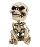 Gothic Macabre Grinning Grave Squatter Skeleton Skull Bobblehead Figurine - €17,97 EUR