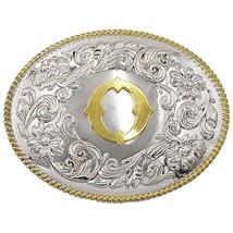 Golden Initial O Silver Metal Belt Buckle - $14.84