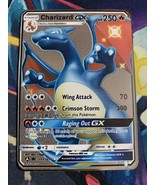 Charizard GX Hidden Fates Secret Rare SV49/SV94 Silver Metal Pokemon Card - £9.39 GBP