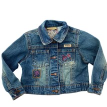 Levi Strauss Signature Denim Jacket Baby Toddler 18M 18 mo Blue Floral Button Up - £14.84 GBP