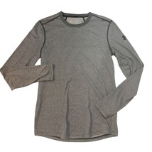 Under Armour Mens Gray Fitted Long Sleeve Activewear Exposed Seam Top, Size S - £11.18 GBP