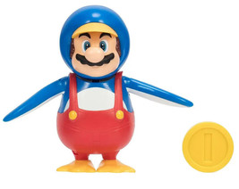 Penguin Mario with Coin Super Mario . 4 inch Nintendo Action Figure. New - £19.51 GBP