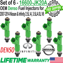 OEM x6 Denso Fuel Injectors for 2007-2014 Nissan Infinity 2.5L I4, 3.5L 4.0L V6 - £90.20 GBP
