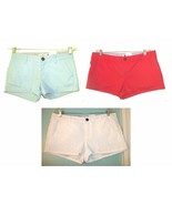 So Low Rise Shortie White Eyelet &amp; Solid Colored Cuffed Shorts NWT$32 Sz... - £21.29 GBP+