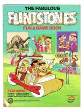 Flintstones Fun &amp; Game Book ORIGINAL Vintage 1981 Textize Hanna Barbera - £15.81 GBP