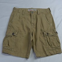 American Eagle 30 x 11 Dark Khaki Cotton Classic Cargo Shorts - $24.99