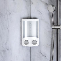 White Heavy Duty Plastic Two Chamber Wall Mount Soap Dispenser - $1,187.59 MXN