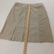 Carolina Blues Women’s 16 Tan/Khaki Cotton Blend Back Slits Pocket Stretch Skirt image 13