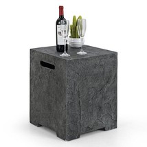 Propane Tank Cover Table Outdoor Gas Tank Storage Hideaway Cover - Color... - $150.87