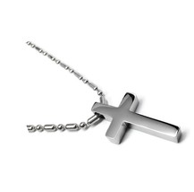 Designs Small Simple Stainless Steel Cross Pendant - £58.00 GBP