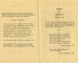 1968 Dedication Program Yerba Buena Site Hudson&#39;s Bay California Headqua... - £17.35 GBP