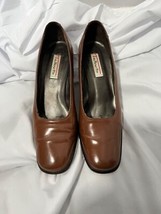 Vintage Talbots Brown Leather Heels - £27.33 GBP