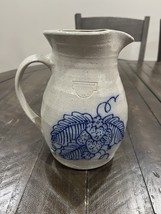 Salmon Falls Pottery Salt Glaze Stoneware Pitcher Strawberry Basket 7.5” - $39.59