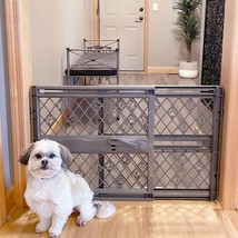 North States Paws Portable Pet Gate 26 40&quot; Wide. Pressure Mount. No Tool... - $60.54
