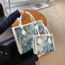 Women&#39;s Shoulder Crossbody Bags 2022 Female Shopper Bag New Fashion Floral Weavi - £24.53 GBP