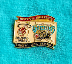 Miami Heat - Team Logo Lapel Pin - Perfect Condition - Nba - Rare &amp; Collectable - £8.50 GBP