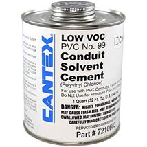 Cantex 7210603 PVC Solvent Cement Clear 1 qt - $51.24 CAD