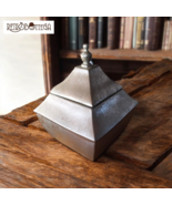 Ceramic Tea Box Decorated Sponge Effect Silver-show original titleOrigin... - $1,500.09 MXN