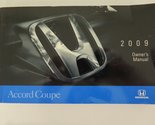 2009 Honda Accord Coupe Owner&#39;s Manual Original 2 Door [Paperback] Honda - $12.98