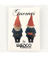 Enesco Gnomes Pinback Button Pin by Klaus Wicki Collectible Pin 1993 - £9.73 GBP