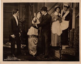 *Kidnapped In New York (1914) Silent Film Crime Drama Photographic Lobby Card 4 - £153.21 GBP