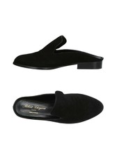 New ROBERT CLERGERIE Paris 37.5 7 black career slides mules shoes flats designer - £178.62 GBP