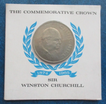 1965 SIR WINSTON CHURCHILL COMMEMORATIVE CROWN COIN - £3.87 GBP